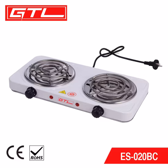 Adjustable Heater Plate Electric Double Burners Hot Plate Countertop Buffet Stove Heating Plate