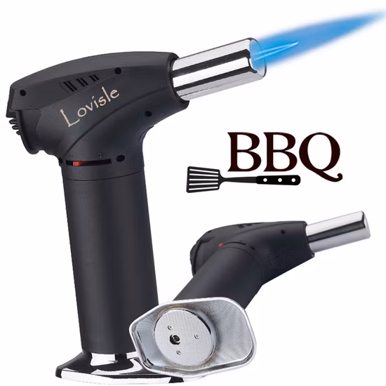 Torch Lighter, Refillable Mini Butane Lighter with Safety Lock, Waterproof and Windproof Gas Lighter Adjustable Jet Flame Lighter with Gift Box Wyz21053